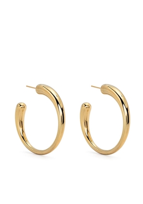 Saint Laurent sculpted hoop earrings - Gold