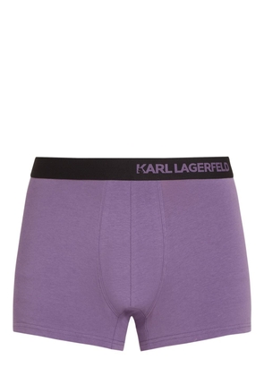 Karl Lagerfeld logo-waistband boxers (pack of three) - Purple