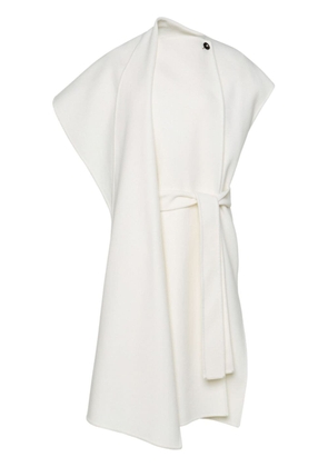 Ferragamo short-sleeve double-breasted coat - White