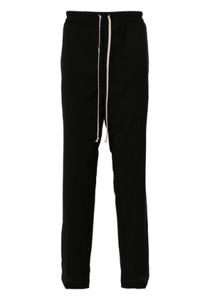 Rick Owens drawstring-waist straight-leg trousers - Black