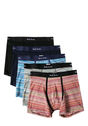 Paul Smith striped boxers (pack of five) - Blue