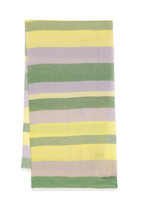 PS Paul Smith frayed striped scarf - Purple