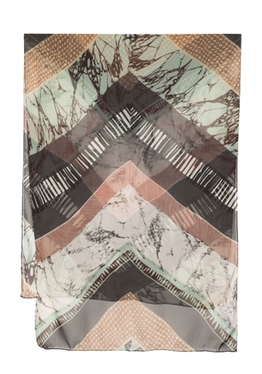 Paul Smith graphic-print silk scarf - Multicolour