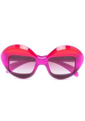 Jacques Marie Mage Doll oversize-frame sunglasses - Pink