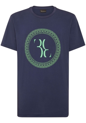 Billionaire logo-embroidered cotton T-shirt - Blue