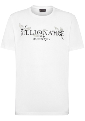 Billionaire logo-print cotton T-shirt - White