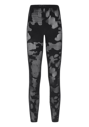 Gcds camouflage-pattern mesh leggings - Black