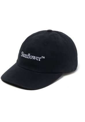 Sunflower logo-embroidered cotton cap - Black