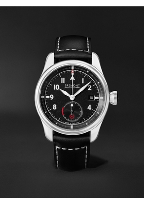 Bremont - Fury Automatic 40mm Stainless Steel and Leather Watch, Ref. No. FURY-BK-SS-R-S - Men - Black