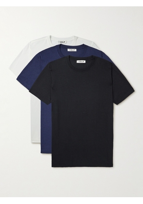 CDLP - Three-Pack Lyocell and Pima Cotton-Blend Jersey T-Shirts - Men - Multi - S