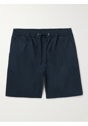 Universal Works - Beach Straight-Leg Cotton-Twill Shorts - Men - Blue - XS