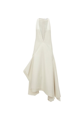 Jw Anderson Wool-Blend Striped Maxi Dress