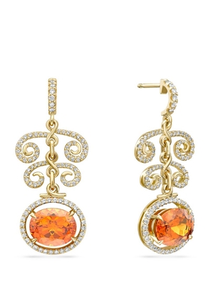 Boodles Yellow Gold, Diamond And Garnet A Family Journey Vienna Earrings