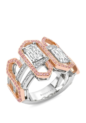 Boodles Platinum, Rose Gold And Diamond A Family Journey Muscat Ring