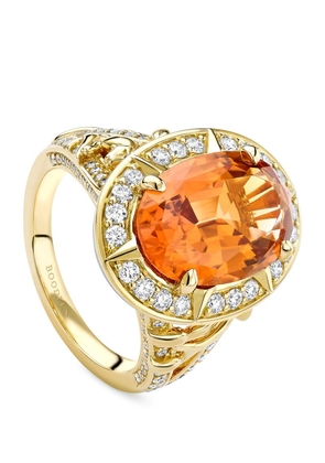 Boodles Yellow Gold, Topaz And Diamond A Family Journey Serengeti Ring