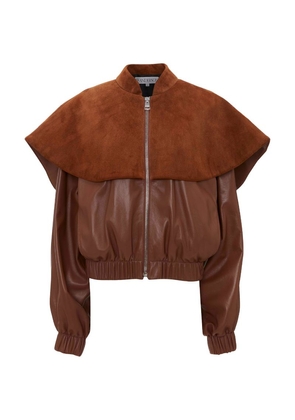 Jw Anderson Oversized-Collar Leather Bomber Jacket
