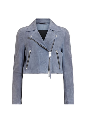 Allsaints Suede Dalby Cropped Jacket