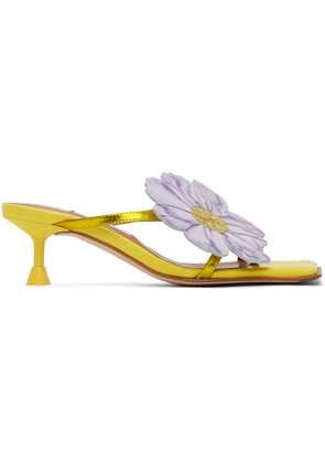 Miista Yellow Lourdes Heeled Sandals