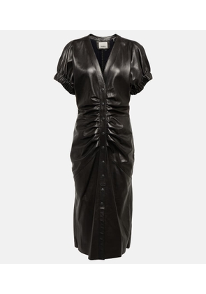 Isabel Marant Carly leather midi dress