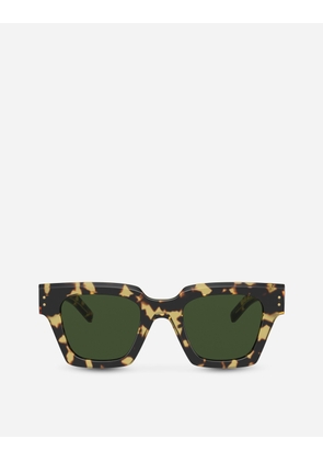 Dolce & Gabbana Dg Icon Sunglasses - Man Sunglasses Yellow Havana Onesize
