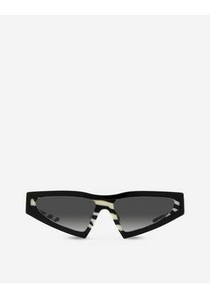 Dolce & Gabbana Zebra Sunglasses - Woman Sunglasses Black & Zebra Print Onesize