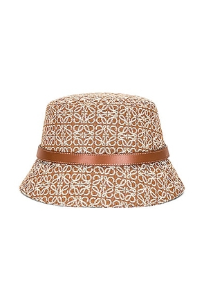 Loewe Bucket Hat Anagram in Tan & Pecan - Tan. Size 57 (also in ).