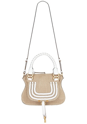 Chloe Small Marcie Satchel Bag in White - White. Size all.