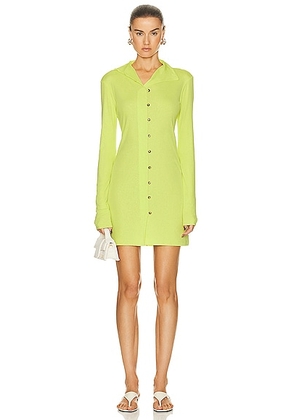 Nanushka Syenna Dress in Lime - Green. Size XS (also in ).