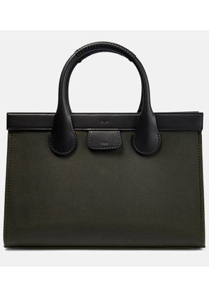 Chloé Edith Large leather-trimmed tote bag