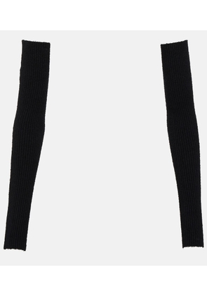 Wardrobe.NYC Ribbed-knit cotton-blend sleeves