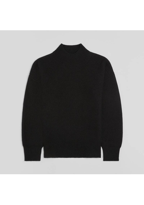 The Mock Neck Sweater Black