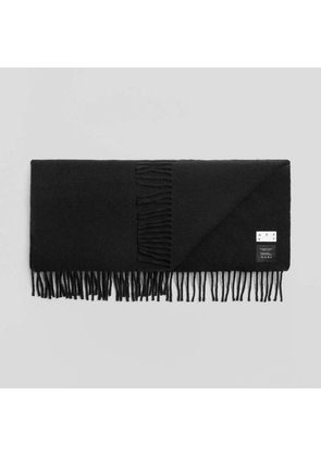 The Oversized Cashmere Wool Scarf Black