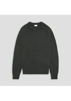 The Heavy Wool Sweater Dark Green