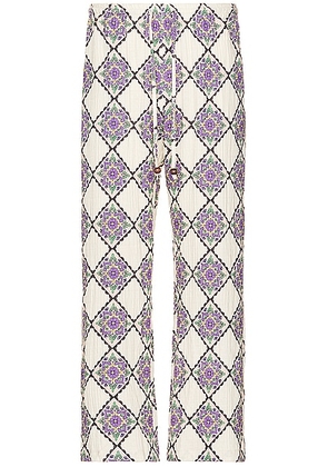 SIEDRES Mason Drawstring Pant in Multi - Ivory. Size M (also in L).