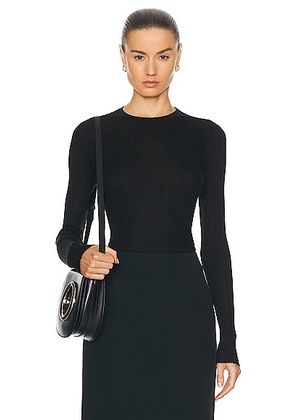 Gabriela Hearst Browning Knit Top in Black - Black. Size L (also in M, S).