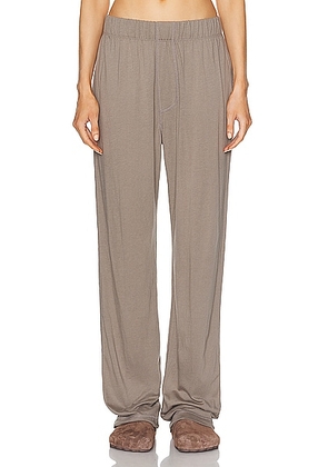 Eterne Lounge Pant in Clay - Taupe. Size L (also in S, XL, XS).