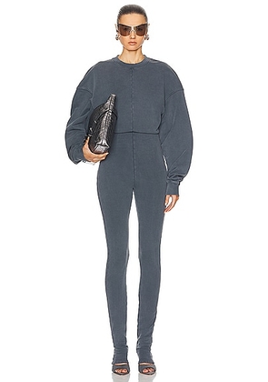 Acne Studios Long Sleeve Jumpsuit in Anthracite Grey - Grey. Size L (also in ).