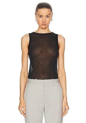 Helmut Lang Two Way Tank in Black - Black. Size M (also in S, XS).