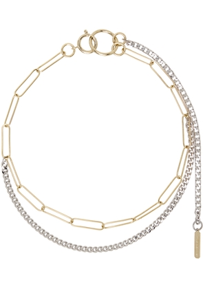Justine Clenquet Silver & Gold Pixie Necklace