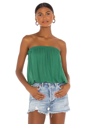 Indah Gemma Solid Tube Top in Green. Size S/M, XS/S.