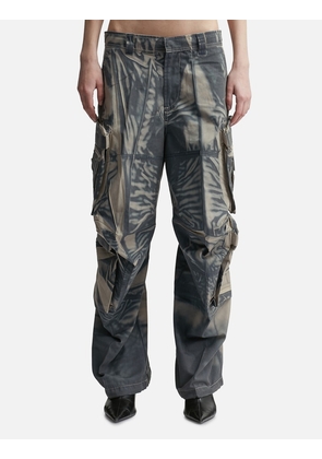Garment Printed Cargo Pants