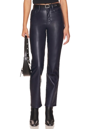 Good American Better Than Leather Good Icon Pant in Blue. Size 0, 12, 14, 16, 2, 4, 6, 8.