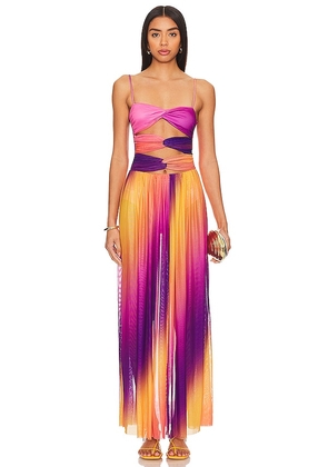 Agua Bendita x REVOLVE Meeg Maxi Dress in Purple. Size XL.
