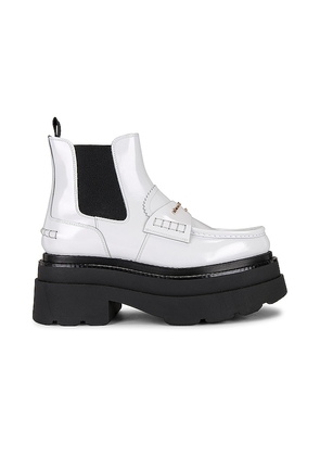 Alexander Wang Carter Platform Boot in White. Size 36.5, 39.
