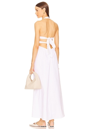 ADRIANA DEGREAS Maxi Dress in White. Size M, S, XS.