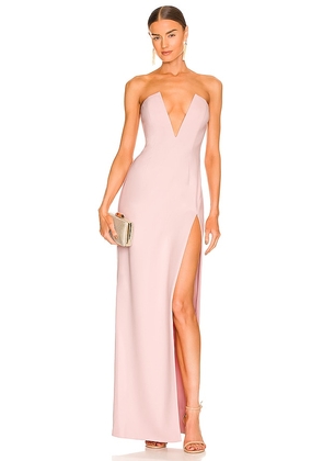Katie May x REVOLVE Infatuation Gown in Blush. Size S.