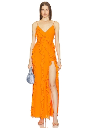 NBD Nehna Gown in Orange. Size M, S, XS, XXS.