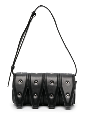 Yuzefi stud-embellished leather shoulder bag - Black