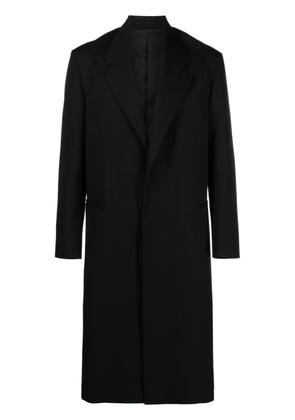 Lardini single-breasted wool coat - Black