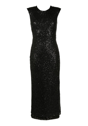 Gloria Coelho sequin-embellished sleeveless dress - Black